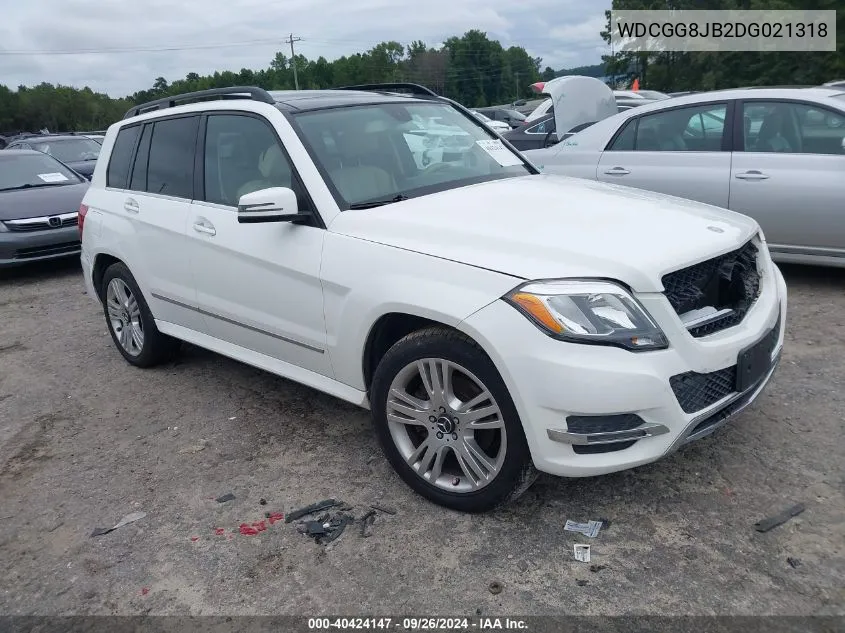 2013 Mercedes-Benz Glk 350 4Matic VIN: WDCGG8JB2DG021318 Lot: 40424147