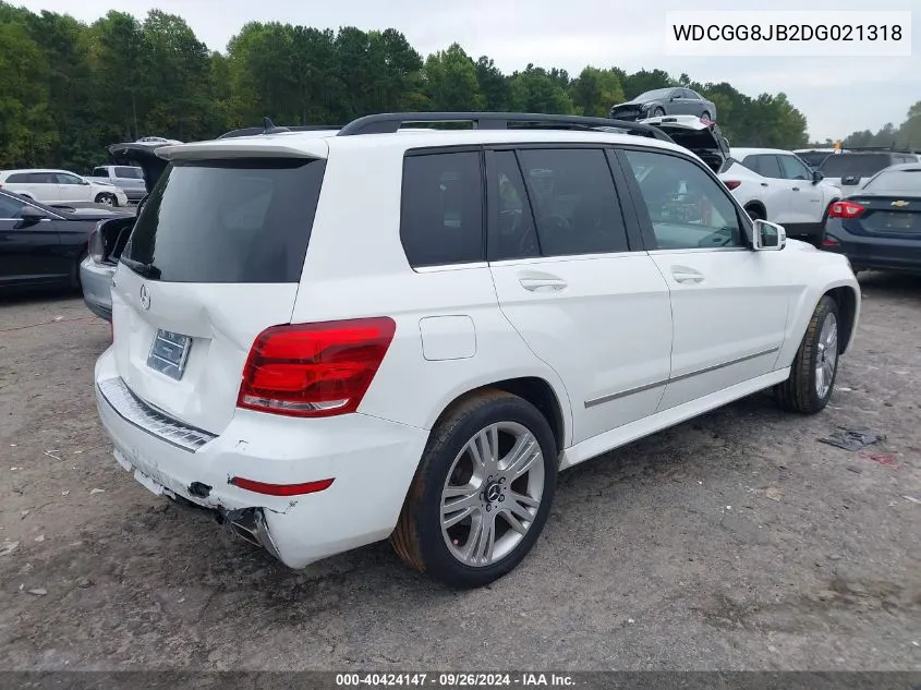 2013 Mercedes-Benz Glk 350 4Matic VIN: WDCGG8JB2DG021318 Lot: 40424147