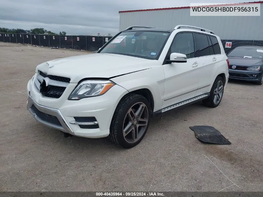 2013 Mercedes-Benz Glk 350 VIN: WDCGG5HB0DF956315 Lot: 40435964