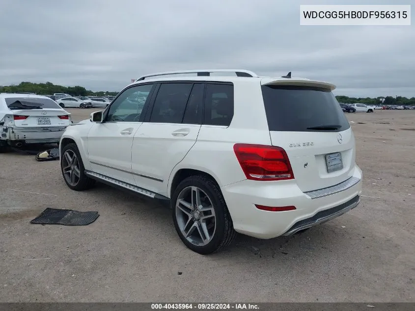 2013 Mercedes-Benz Glk 350 VIN: WDCGG5HB0DF956315 Lot: 40435964