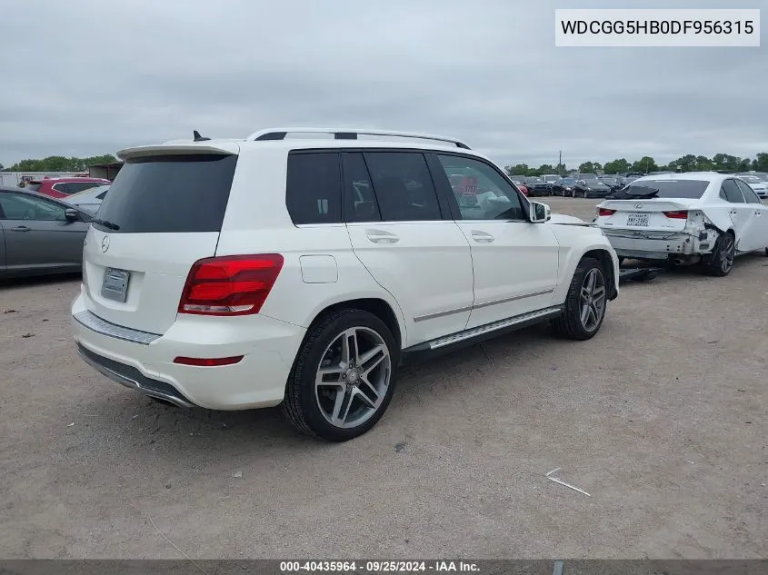 2013 Mercedes-Benz Glk 350 VIN: WDCGG5HB0DF956315 Lot: 40435964