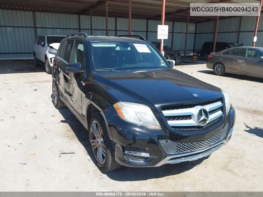 2013 Mercedes-Benz Glk 350 350 VIN: WDCGG5HB4DG094243 Lot: 40468175