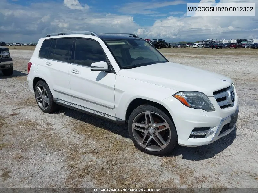 2013 Mercedes-Benz Glk 350 VIN: WDCGG5HB2DG012302 Lot: 40474484