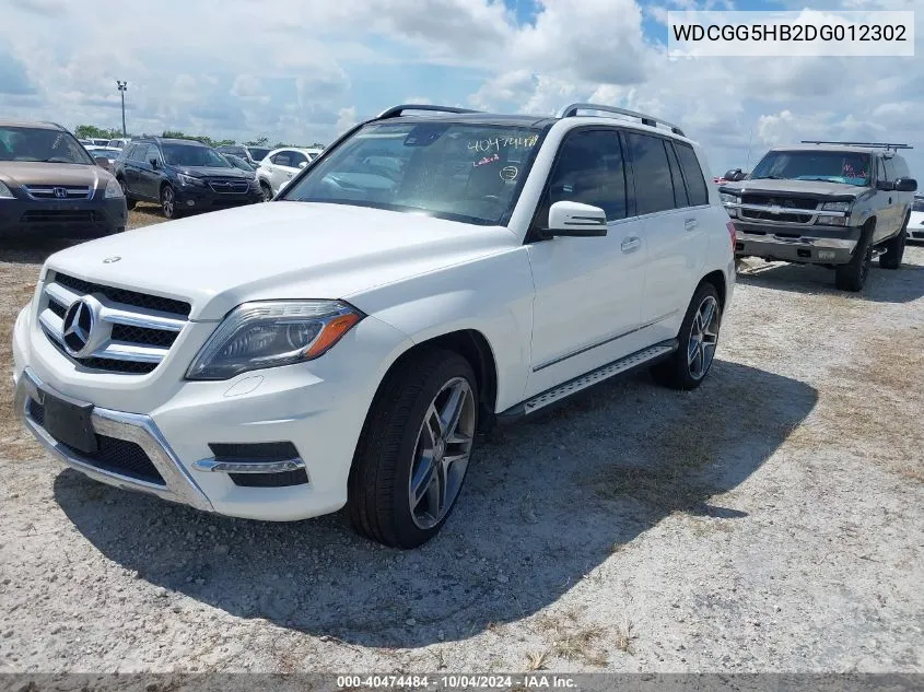 2013 Mercedes-Benz Glk 350 VIN: WDCGG5HB2DG012302 Lot: 40474484