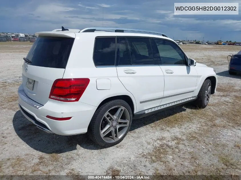 2013 Mercedes-Benz Glk 350 VIN: WDCGG5HB2DG012302 Lot: 40474484