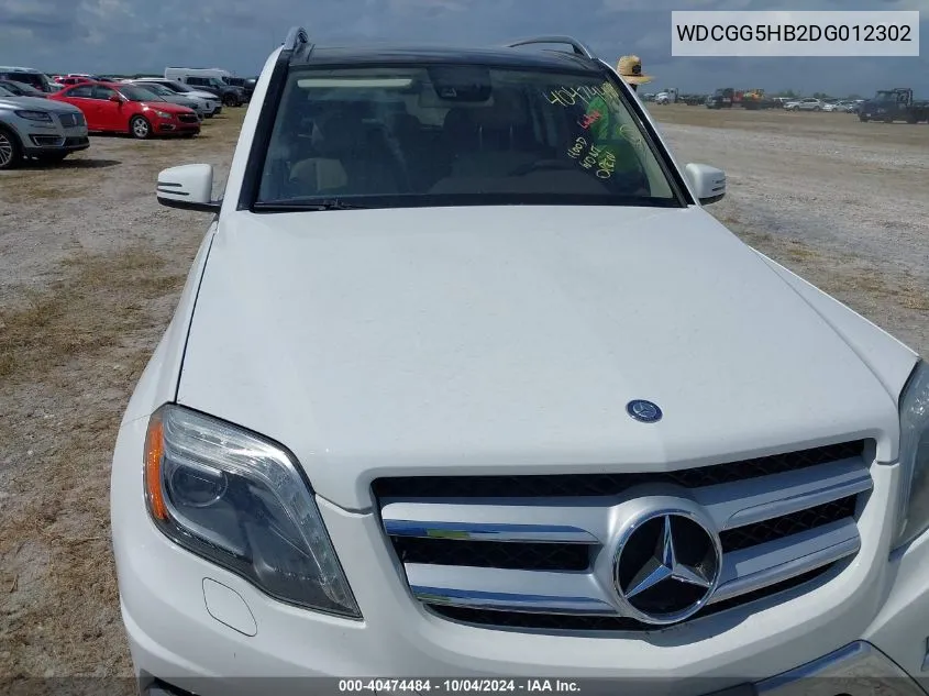 2013 Mercedes-Benz Glk 350 VIN: WDCGG5HB2DG012302 Lot: 40474484