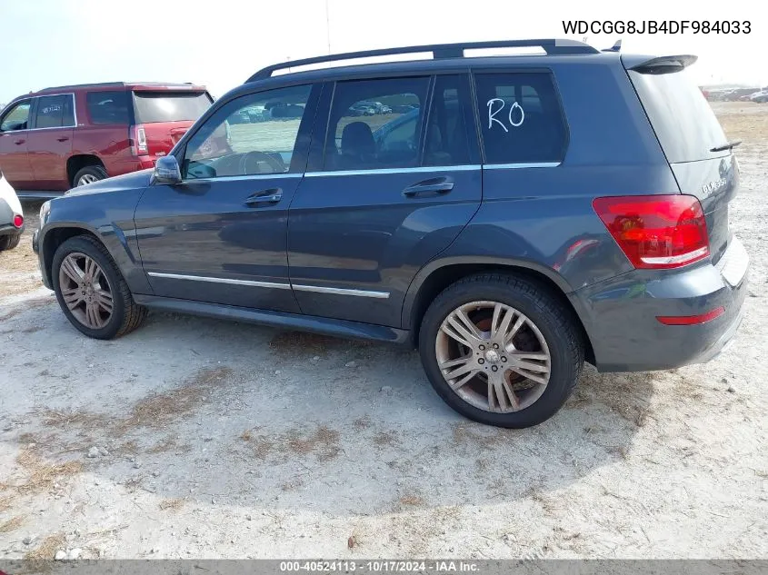 2013 Mercedes-Benz Glk 350 350 4Matic VIN: WDCGG8JB4DF984033 Lot: 40524113