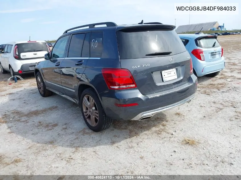 2013 Mercedes-Benz Glk 350 350 4Matic VIN: WDCGG8JB4DF984033 Lot: 40524113