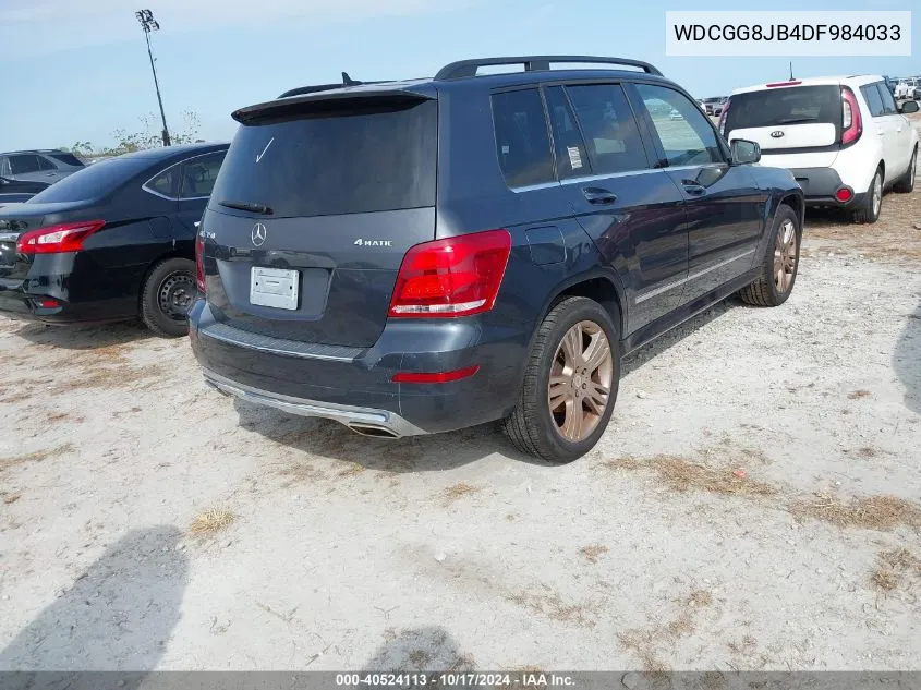 2013 Mercedes-Benz Glk 350 350 4Matic VIN: WDCGG8JB4DF984033 Lot: 40524113