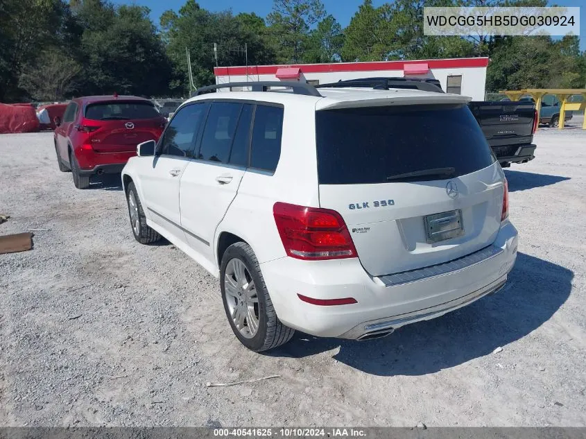 2013 Mercedes-Benz Glk 350 VIN: WDCGG5HB5DG030924 Lot: 40541625