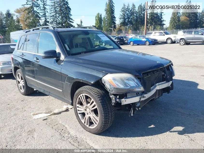 2013 Mercedes-Benz Glk 350 VIN: WDCGG5HB7DG025322 Lot: 40566696