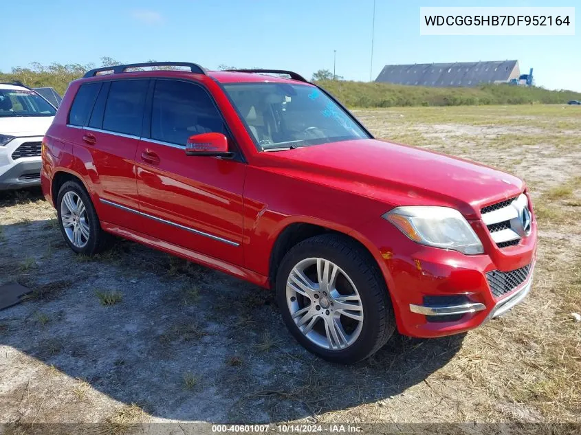 2013 Mercedes-Benz Glk 350 VIN: WDCGG5HB7DF952164 Lot: 40601007