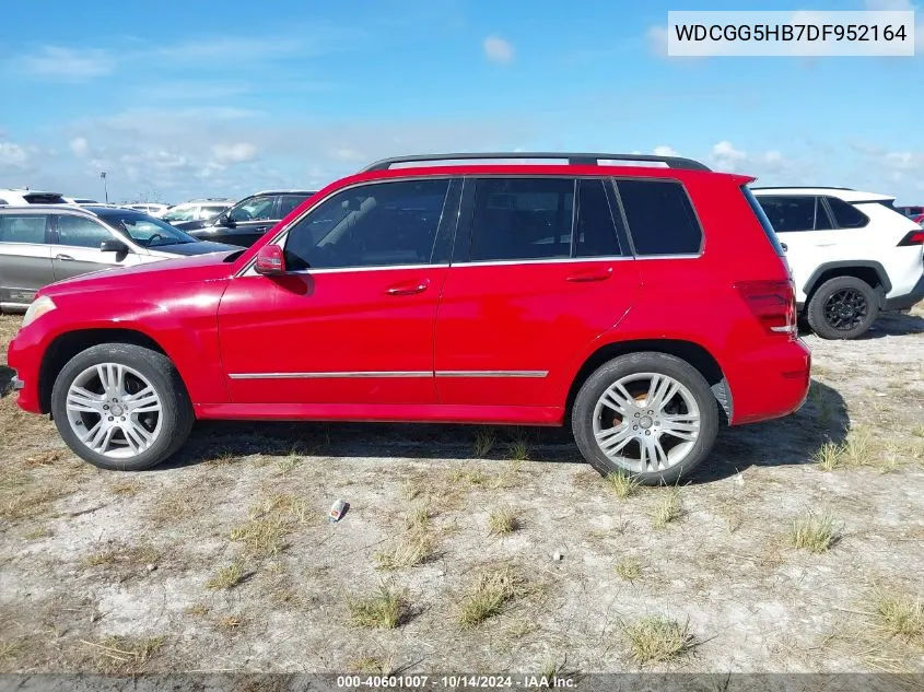 2013 Mercedes-Benz Glk 350 VIN: WDCGG5HB7DF952164 Lot: 40601007