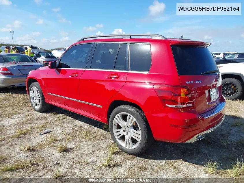 2013 Mercedes-Benz Glk 350 VIN: WDCGG5HB7DF952164 Lot: 40601007