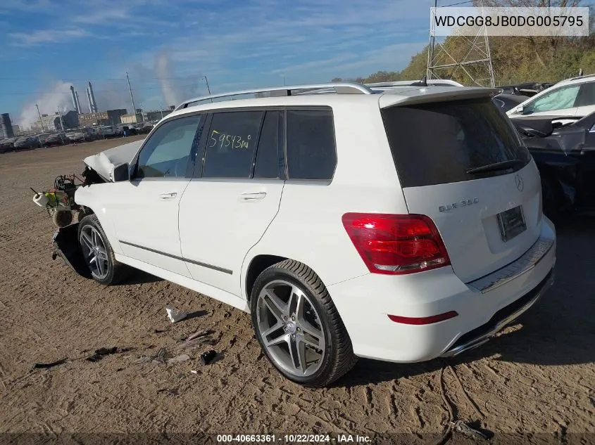 2013 Mercedes-Benz Glk 350 4Matic VIN: WDCGG8JB0DG005795 Lot: 40663361