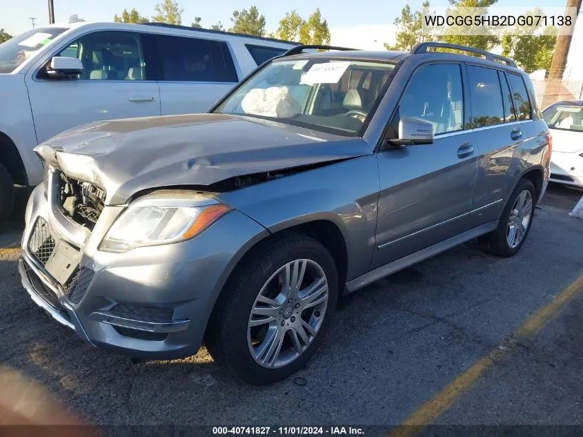 2013 Mercedes-Benz Glk 350 350 VIN: WDCGG5HB2DG071138 Lot: 40741827