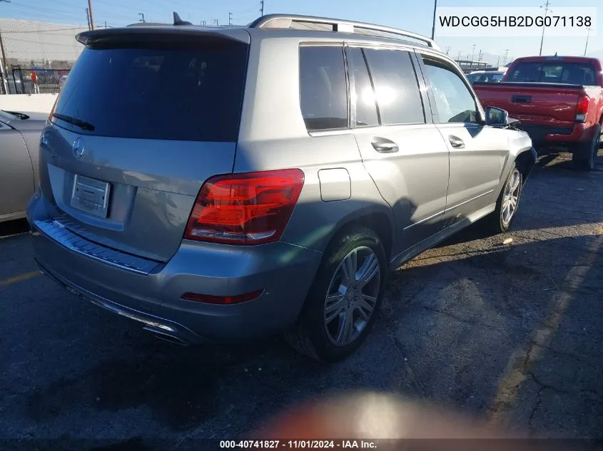 2013 Mercedes-Benz Glk 350 350 VIN: WDCGG5HB2DG071138 Lot: 40741827