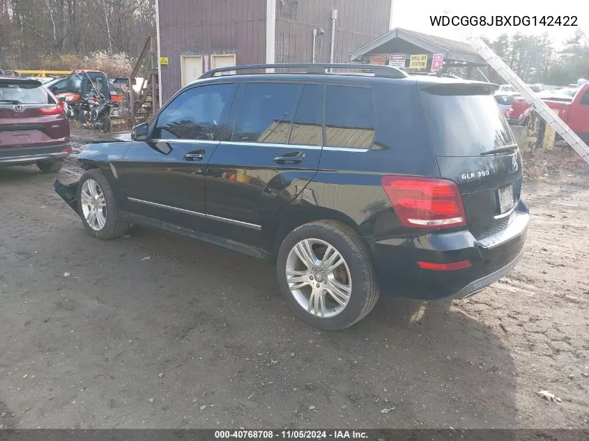 2013 Mercedes-Benz Glk 350 4Matic VIN: WDCGG8JBXDG142422 Lot: 40768708