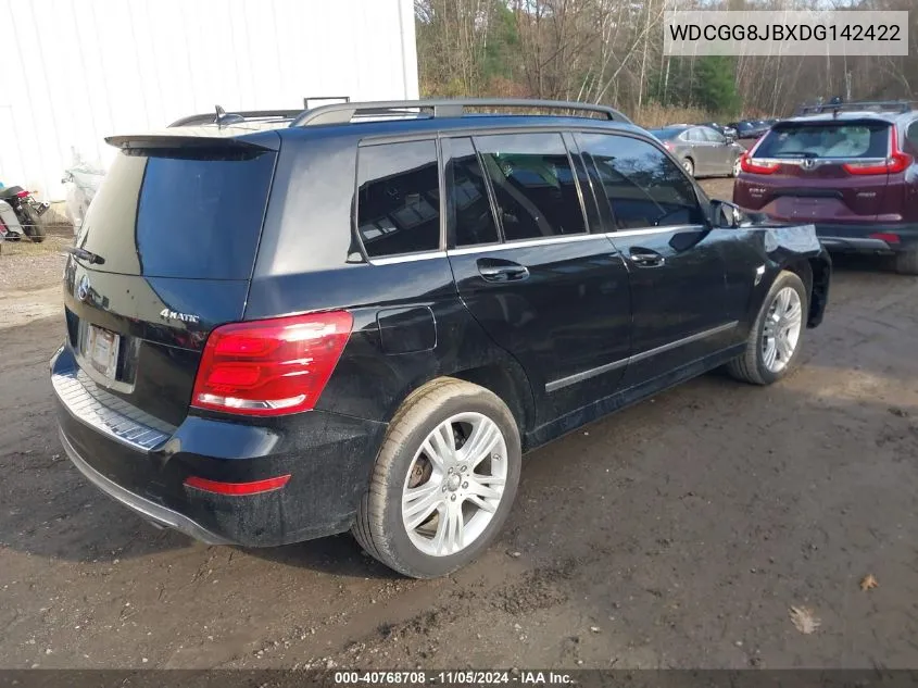 2013 Mercedes-Benz Glk 350 4Matic VIN: WDCGG8JBXDG142422 Lot: 40768708