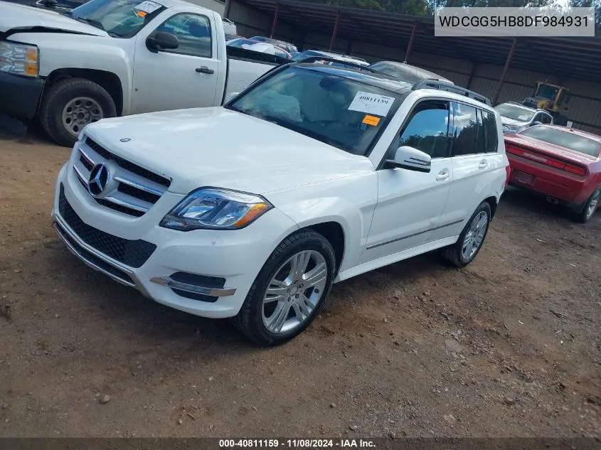 2013 Mercedes-Benz Glk 350 VIN: WDCGG5HB8DF984931 Lot: 40811159