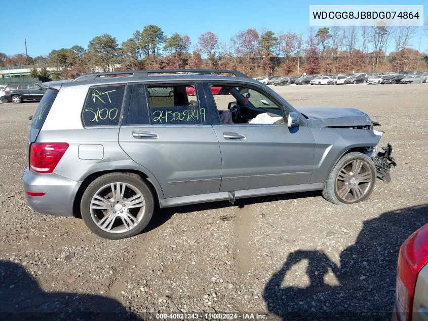 2013 Mercedes-Benz Glk 350 4Matic VIN: WDCGG8JB8DG074864 Lot: 40821343