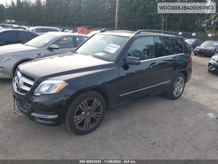 2013 Mercedes-Benz Glk 350 4Matic VIN: WDCGG8JB4DG094903 Lot: 40822038