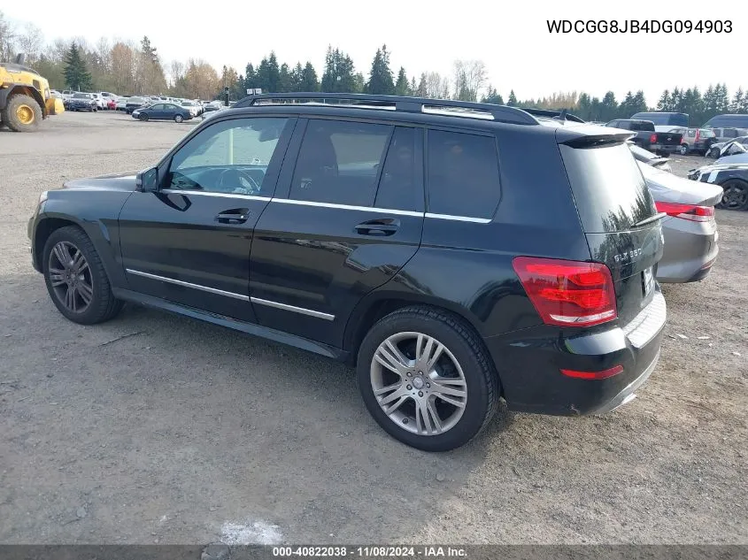 2013 Mercedes-Benz Glk 350 4Matic VIN: WDCGG8JB4DG094903 Lot: 40822038