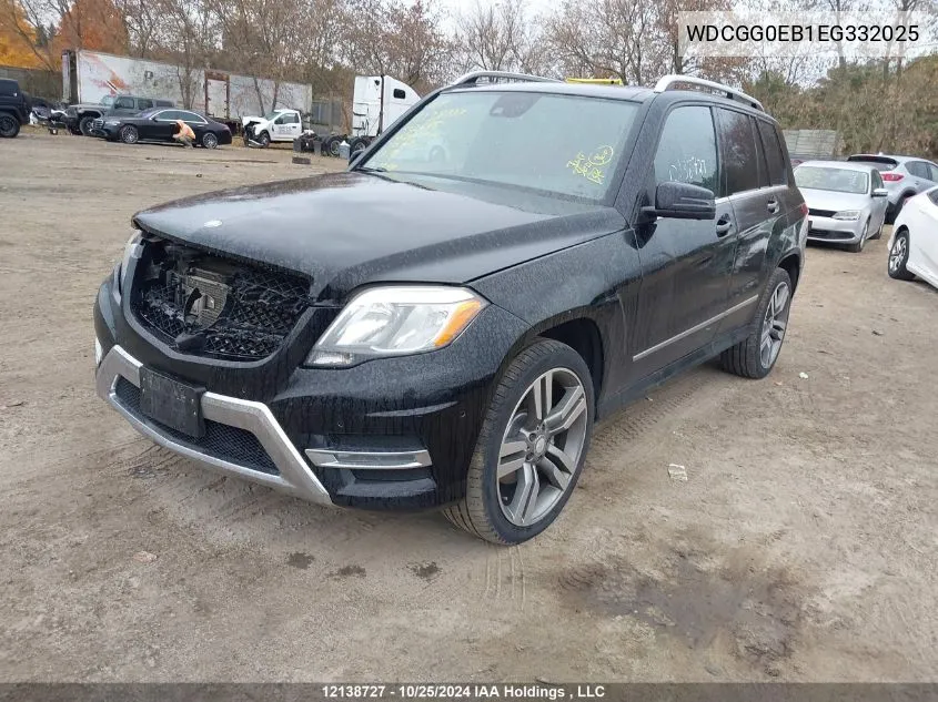 2014 Mercedes-Benz Glk-Class VIN: WDCGG0EB1EG332025 Lot: 12138727