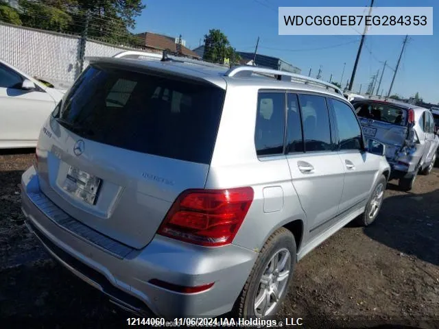 2014 Mercedes-Benz Glk-Class VIN: WDCGG0EB7EG284353 Lot: 12144060