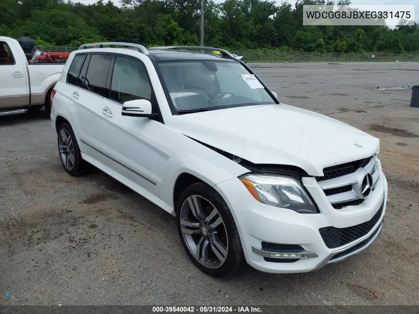 2014 Mercedes-Benz Glk 350 4Matic VIN: WDCGG8JBXEG331475 Lot: 39540042