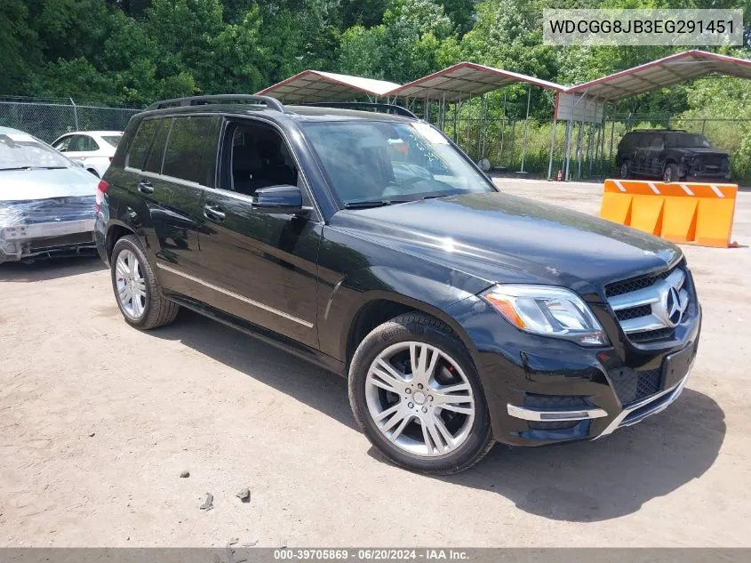 2014 Mercedes-Benz Glk 350 4Matic VIN: WDCGG8JB3EG291451 Lot: 39705869