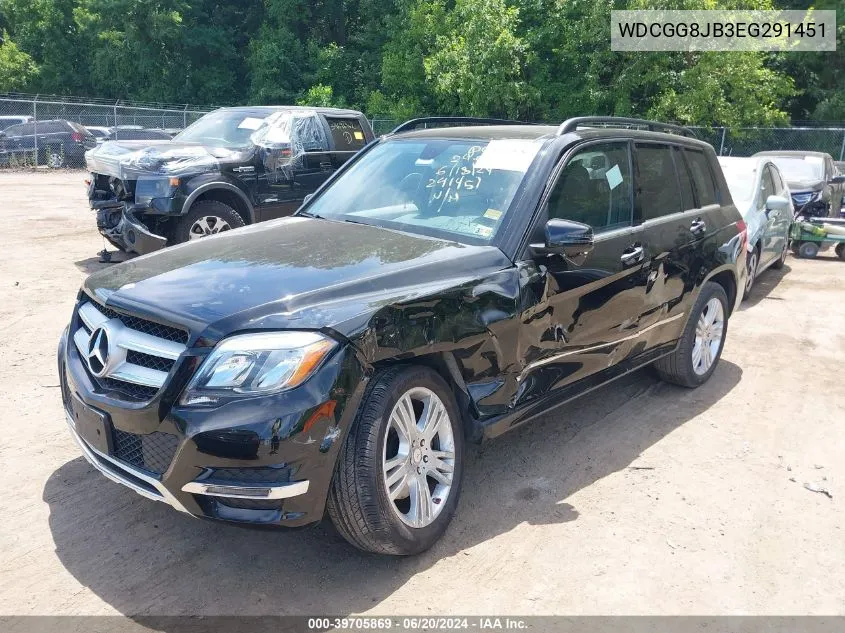 2014 Mercedes-Benz Glk 350 4Matic VIN: WDCGG8JB3EG291451 Lot: 39705869