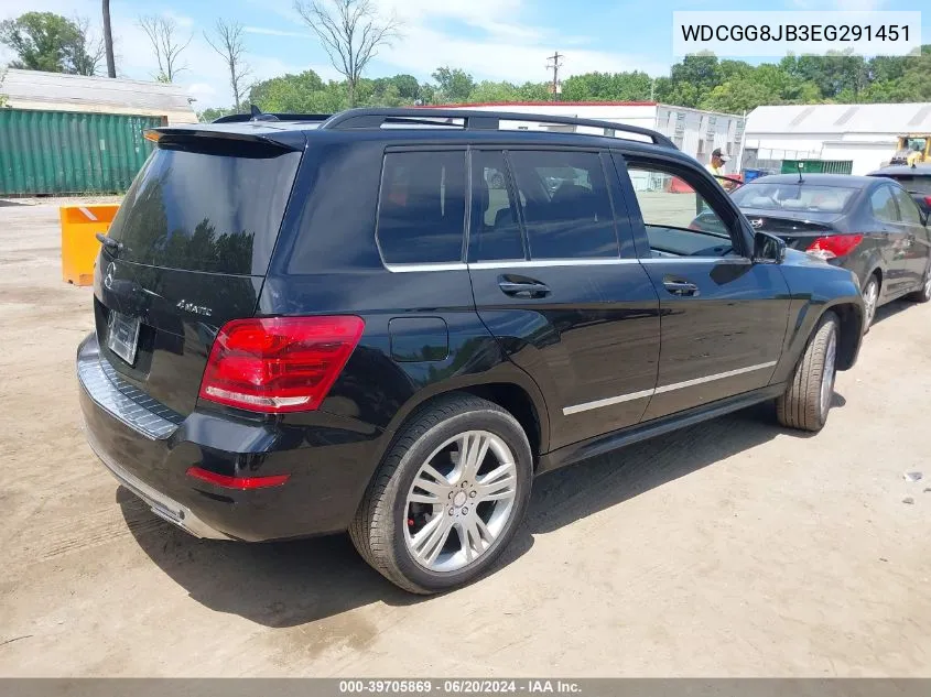 2014 Mercedes-Benz Glk 350 4Matic VIN: WDCGG8JB3EG291451 Lot: 39705869