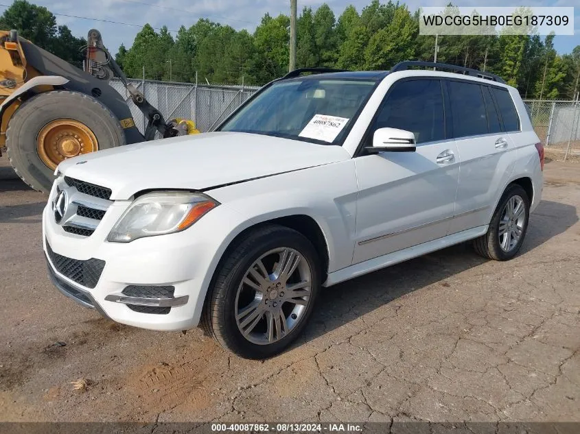 2014 Mercedes-Benz Glk 350 VIN: WDCGG5HB0EG187309 Lot: 40087862