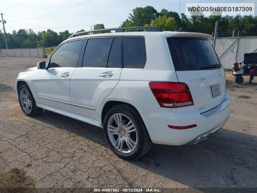 2014 Mercedes-Benz Glk 350 VIN: WDCGG5HB0EG187309 Lot: 40087862