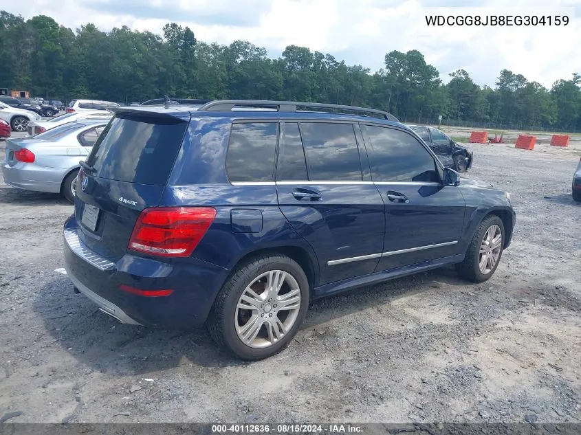 2014 Mercedes-Benz Glk 350 4Matic VIN: WDCGG8JB8EG304159 Lot: 40112636