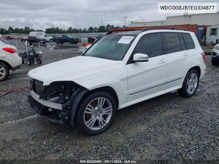 2014 Mercedes-Benz Glk 350 4Matic VIN: WDCGG8JB1EG334877 Lot: 40325400