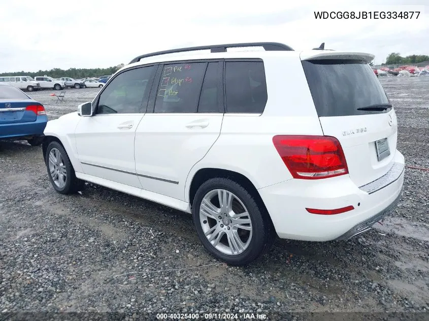 2014 Mercedes-Benz Glk 350 4Matic VIN: WDCGG8JB1EG334877 Lot: 40325400