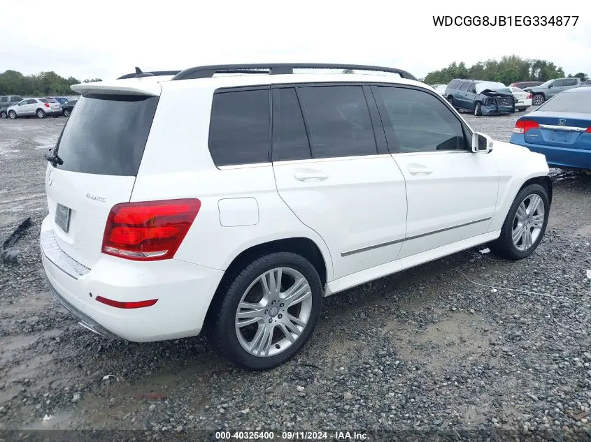 2014 Mercedes-Benz Glk 350 4Matic VIN: WDCGG8JB1EG334877 Lot: 40325400