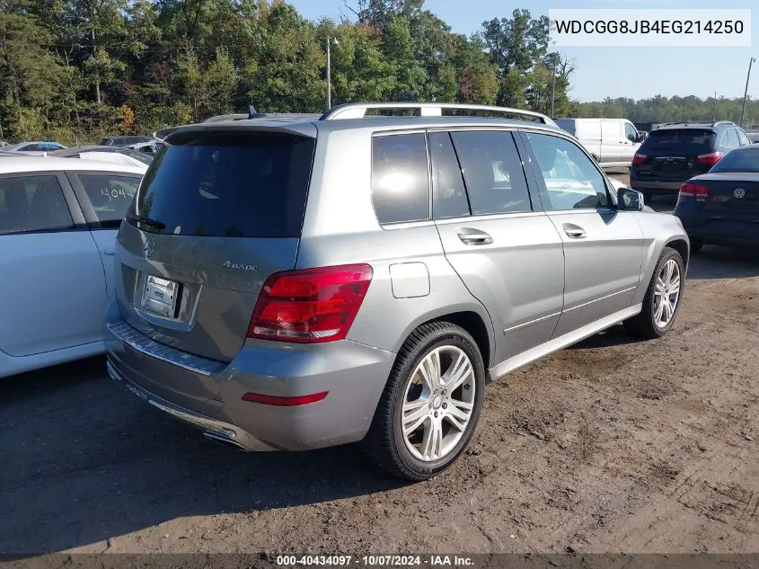 2014 Mercedes-Benz Glk 350 4Matic VIN: WDCGG8JB4EG214250 Lot: 40434097