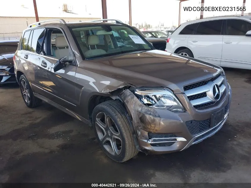 2014 Mercedes-Benz Glk 250 Bluetec VIN: WDCGG0EBXEG231565 Lot: 40442521