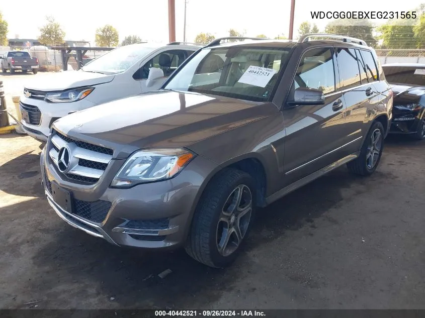 2014 Mercedes-Benz Glk 250 Bluetec VIN: WDCGG0EBXEG231565 Lot: 40442521