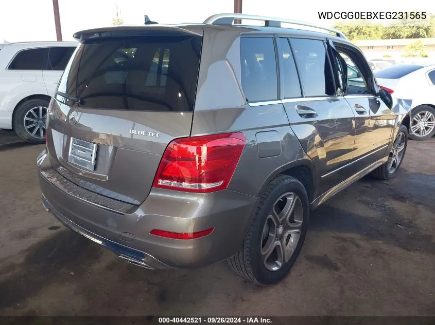 2014 Mercedes-Benz Glk 250 Bluetec VIN: WDCGG0EBXEG231565 Lot: 40442521