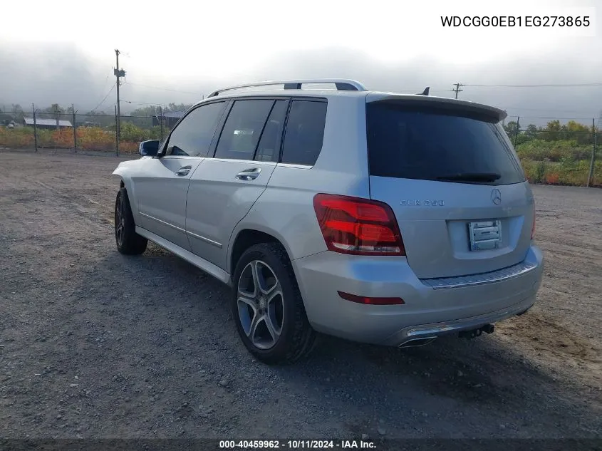 2014 Mercedes-Benz Glk 250 Bluetec 4Matic VIN: WDCGG0EB1EG273865 Lot: 40459962