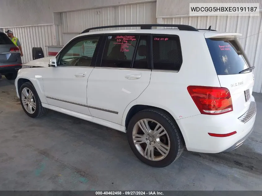 2014 Mercedes-Benz Glk 350 VIN: WDCGG5HBXEG191187 Lot: 40462458