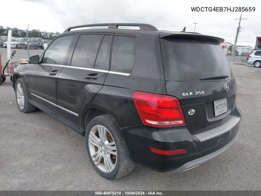 2014 Mercedes-Benz Glk 350 VIN: WDCTG4EB7HJ285659 Lot: 40470210