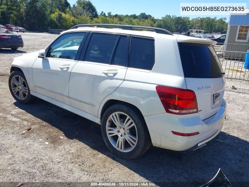 2014 Mercedes-Benz Glk 350 VIN: WDCGG5HB5EG273635 Lot: 40486536