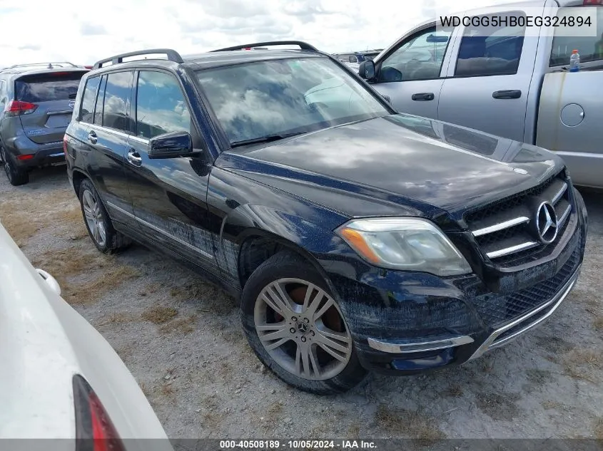 2014 Mercedes-Benz Glk 350 350 VIN: WDCGG5HB0EG324894 Lot: 40508189