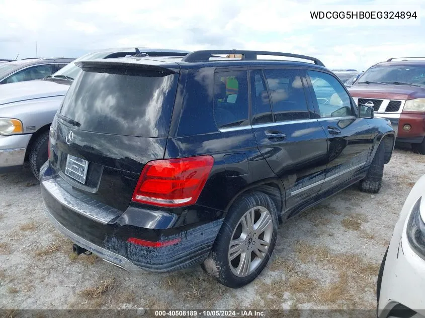 2014 Mercedes-Benz Glk 350 350 VIN: WDCGG5HB0EG324894 Lot: 40508189