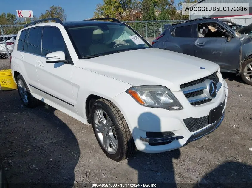 2014 Mercedes-Benz Glk 350 4Matic VIN: WDCGG8JB5EG170386 Lot: 40567680